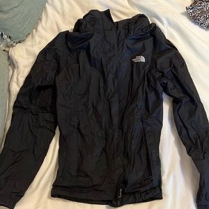 Black North Face Rain Jacket